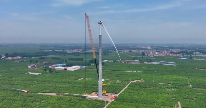 “全球第一吊”再臨燕趙！166米，XCA4000助力華北綠電