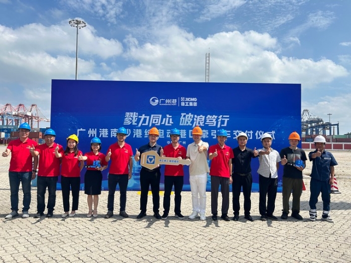 全力以赴！徐工純電動(dòng)港口牽引車綠動(dòng)廣州南沙港